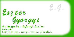 eszter gyorgyi business card