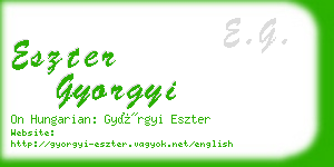 eszter gyorgyi business card